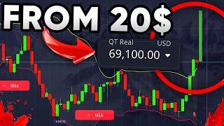 TURN 20$ into 69,000$+ in 15min | My Crazy Binary Options Strategy | Pocket Option Trading Strategy