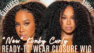 *NEW* KINKY CURLY "WEAR AND GO" WIG FOR BEGINNERS?! | PRECUT & PREPLUCKED|CURLYME HAIR| ALWAYSAMEERA