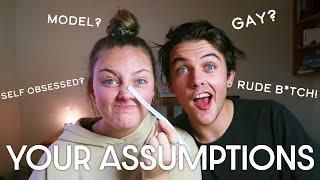 SISTER REACTS TO ASSUMPTIONS ABOUT ME | JACOB GOLDING