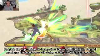 Attack Palutena with Ness fighting on The Great Cave Offensive Melee