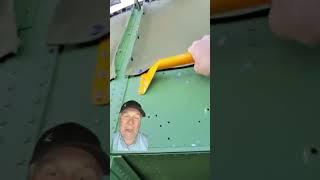 View from the Glass Nose of a B 25 Mitchell Bomber