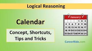 Calendar - Tricks & Shortcuts for Placement tests, Job Interviews & Exams