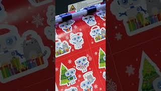Плоттерная резка стикерпака || EnjoyPrint #типография #мерч #производство #художник #стикеры