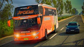 New Luxury Bus Fast Driving on Single Road | Euro Truck Simulator 2 | Ets2