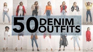 50 CASUAL JEANS OUTFIT IDEAS (Using 4 Jeans)