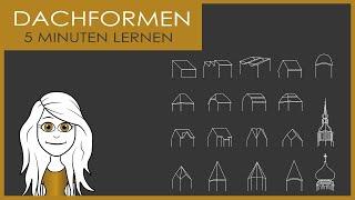 Dachformen + Lernkontrolle | 5 Minuten entspannt lernen | ALONKA erklärt [Architektur Basics]