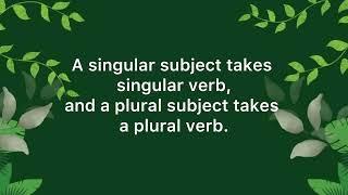 Subject verb agreement |English Grammar quiz |Try and get 20/20‼️‼️‼️