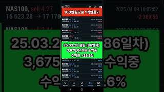 2025년 6월 19일(목) 자동매매로 100만원으로 1억 만들기 #해외선물  #나스닥 #시스템트레이딩 #자동매매 #투자 #주식 #비트코인 #챌린지 #심법 #심리극복