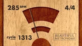 285 BPM 4/4 Wood Metronome HD