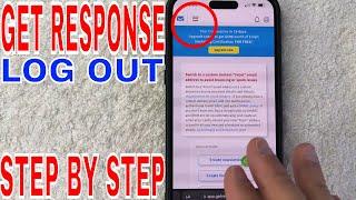   How To Log Out Of Get Response Account 