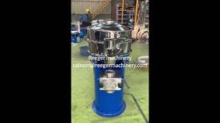 Custom vibratory sieve with iron separator