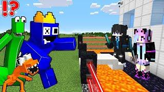 Rainbow Friends vs. Security in Minecraft!