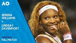 Serena Williams v Lindsay Davenport Full Match | Australian Open 2005 Final