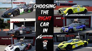 Which car is right for you in Assetto Corsa Competizone?