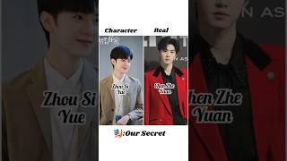 Our Secret || C-Drama  || Character  vs Real pic   #youtube #kdrama #trending #shorts