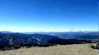 View from the highest point on Mammoth crest near Mammoth lakes, CA