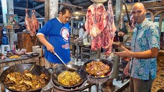 RARE SEEN Indonesian Food  CRAZY Meat + UNIQUE Noodles - Indonesian street food in Yogyakarta