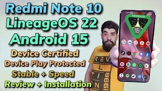 Install LineageOS 22 Android 15 Stable ON Redmi Note 10 اردو हिन्दी