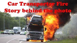 M2 Motorway Car Transporter Fire - The Story Behind the Photos & Video - Subaru Cars Destroyed