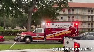 Orange County Fire Rescue uses TRAIN HORN through I-Drive Traffic Engine & Rescue 52 Responding