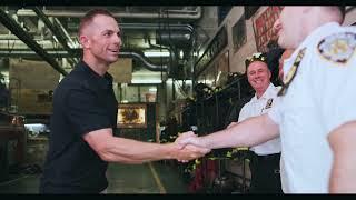 David Wright Visits Firehouse and Police Department Ahead of 9/11 Anniversary