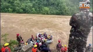 Nepal: 2 Buses with 63 Passengers Swept Away By Landslide in Trishuli River | News9