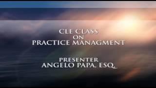 DVD #93a CLE Practice Management 12-6-16 part1-1 hour 21 minutes