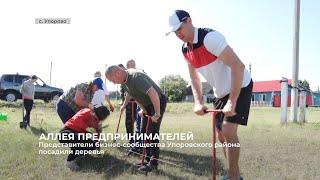 Представители бизнес-сообщества Упоровского района посадили деревья