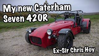 My new Caterham Seven 420R with Sadev gearbox, ex-Sir Chris Hoy