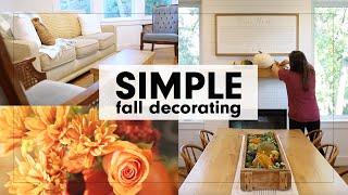 SIMPLE fall Decorating | Minimalist Home RESET + REFRESH