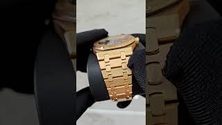 Audemars Piguet Royal Oak Gold Rose 15400OR Blue Dial