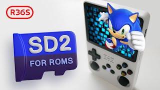 How To Add Games to R36S SD CARD | SWITCH TO SD2 FOR ROMS