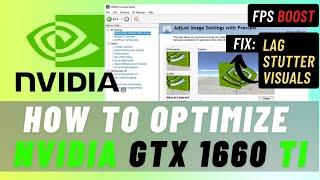How to Optimize Nvidia 1660 ti for Gaming & Performance | Lag Fix | Guide [MORTEX]