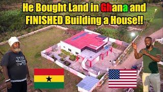 He Bought Land and FINISHED Building His House in Ghana!