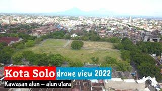 alun - alun utara, kota solo drone view 2022