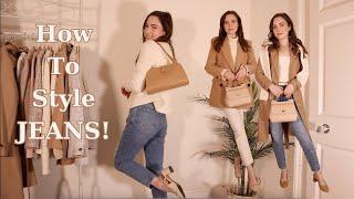 How To Style JEANS: Simple, Elegant Outfit Ideas Styling Jeans! | Molly Jo