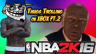 THUG TROLLING OLD GUY ON NBA 2K16 PT.2