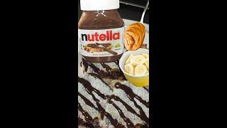 Smores | Banana Peanut Butter Nutella Crepe | Easy and Quick Recipe #shorts