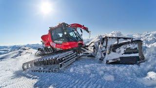 Weg auf machen mit PistenBully600 LevelRed