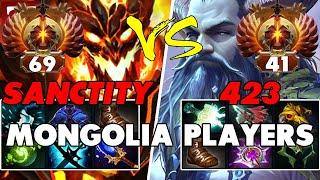 SANCTITY (SHADOW FIEND) Mid vs 423 (NATURE'S PROPHET) Carry - Battle Of Pro Dota 2 Players - Z Dota