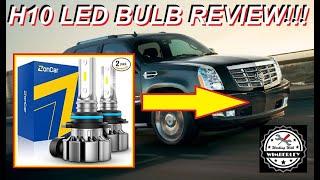 ZonCar H10 LED Fog Light Review on 2007-2014 Cadillac Escalade 6000K Upgrade Brighter Than Factory!