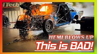 Huge Blower Explosion……. This is bad!!!!!  What happened?  Hemi Blows Up!