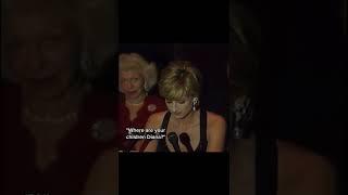 #short When Princess Diana was giving a speech and a woman in the audience asked her