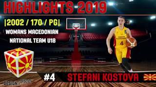 STEFANI KOSTOVA Highlights 2019 (MKD national team)