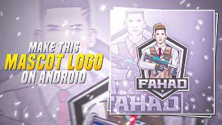 How To Make Pubg/Bgmi Mascot Logo On Android | Gaming Mascot Logo Tutorial 2023 | Farhan Black