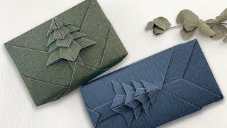 Gift Wrapping  | Christmas Gift Packing Ideas + Christmas Tree Origami （Step By Step）