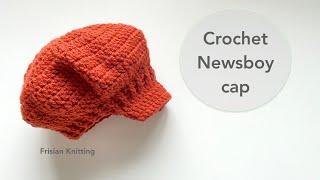 Crochet newsboy cap | newsboy hat | easy crochet baby hat 2022 size app. (6 - 12 months)