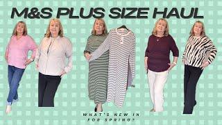 Marks &Spencer Spring clothing haul  2025 #Ad Over 50s plus size fashion