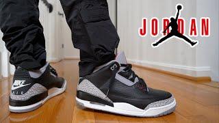 JORDAN 3 BLACK CEMENT 2024 REVIEW & ON FEET | QUALITY ISSUES THAT BAD 