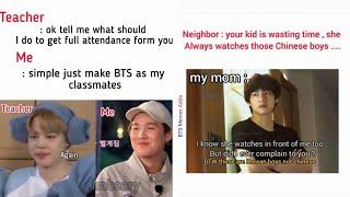 BTS funny & relatable memes -33 ||BTS Memes Adda||